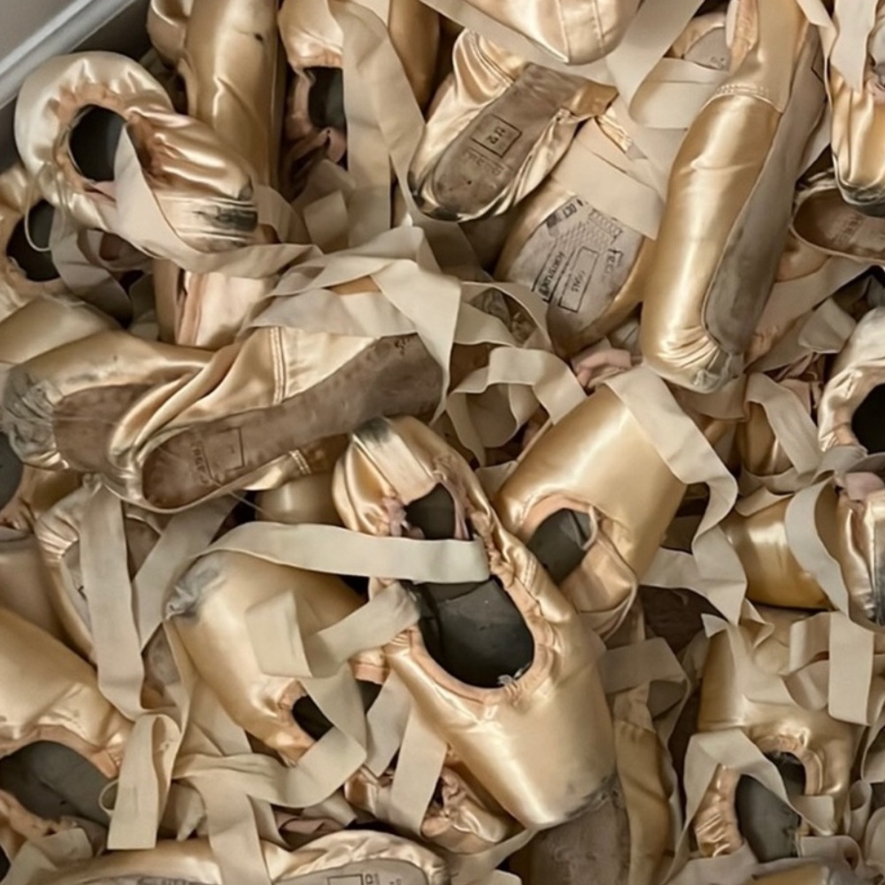 20 dead pairs pointe shoes